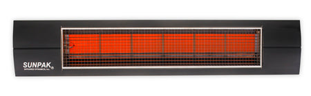 SUNPAK S34 B TSR Natural Gas Outdoor Infrared Patio Heater Black 34000 BTUs - 48 x 8 x 8 in.