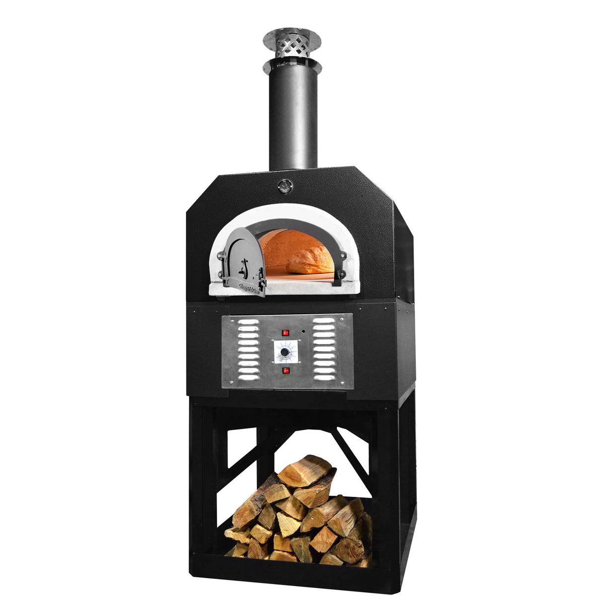 Solar Black CBO 750 Hybrid Stand (Residential) | Dual Fuel (Gas and Wood)
