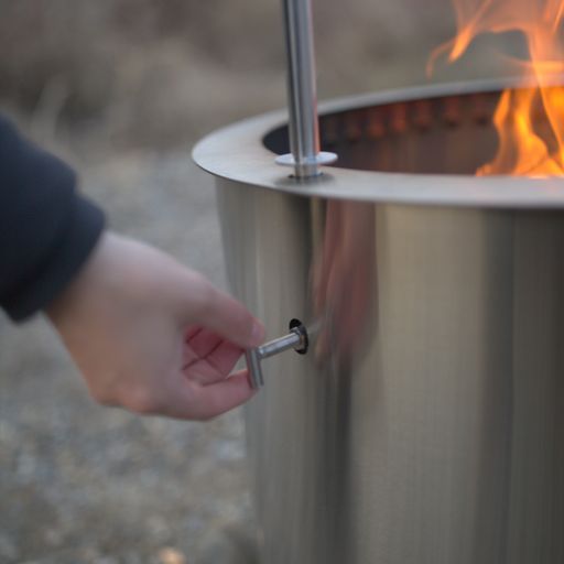 Coulee 17.5" Fire Pit Kit, Post, Fabric Cover, Fire Poker