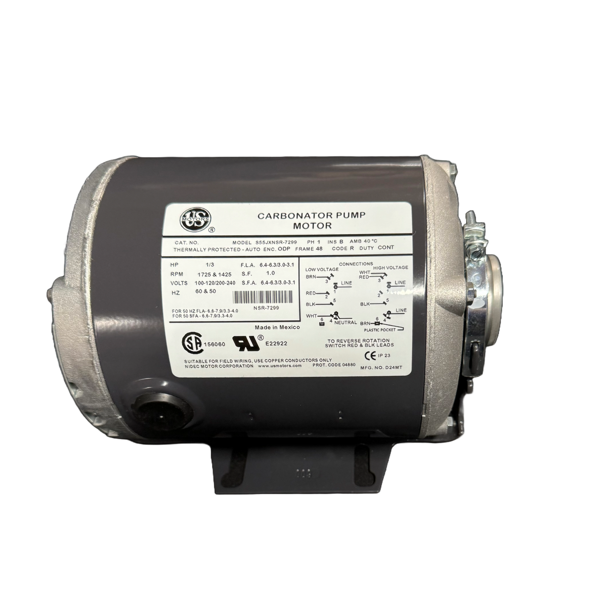 1/3 HP Motor for Insect Misting Systems