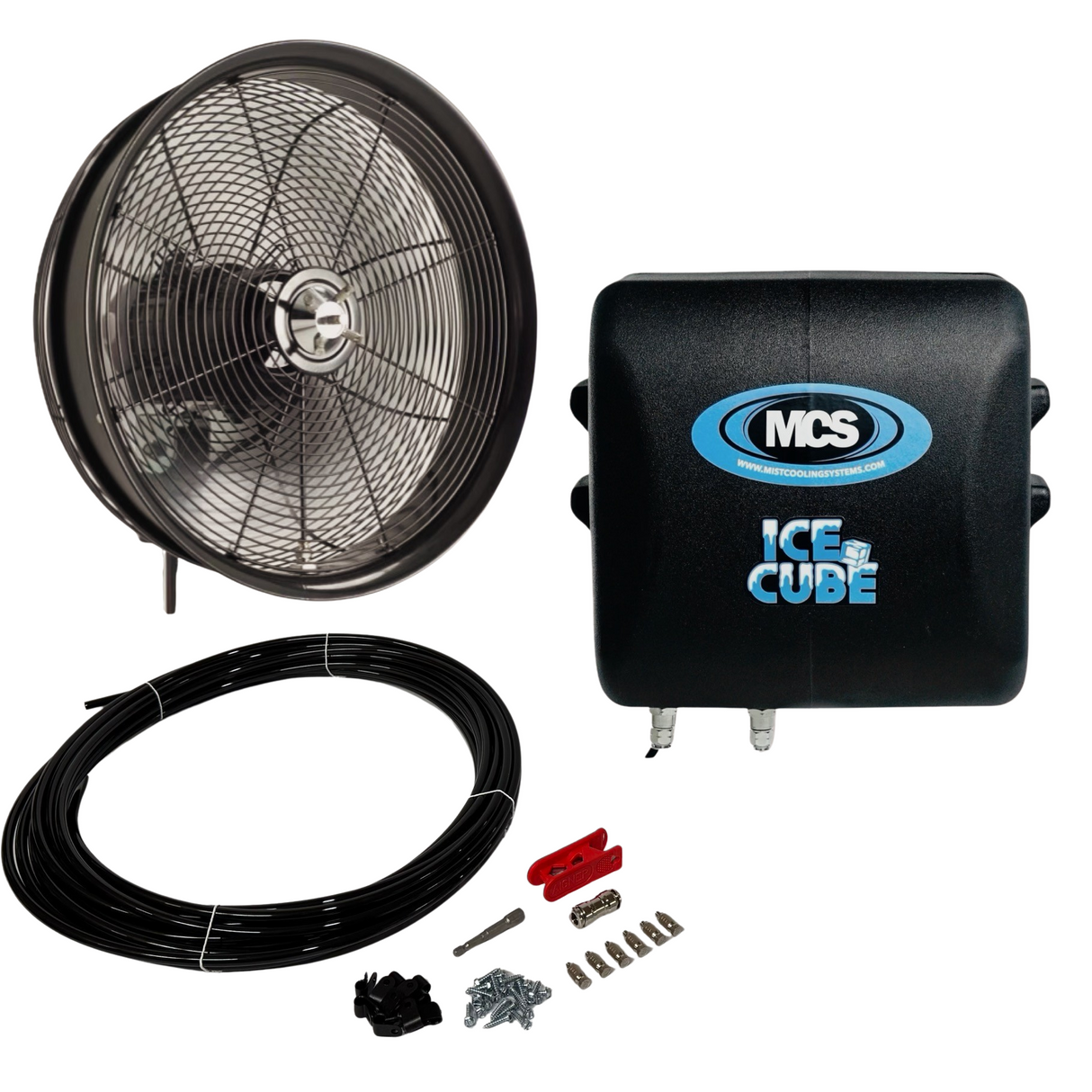 MCS Products "Ice Cube" Pump With 1 Misting Fan Kit