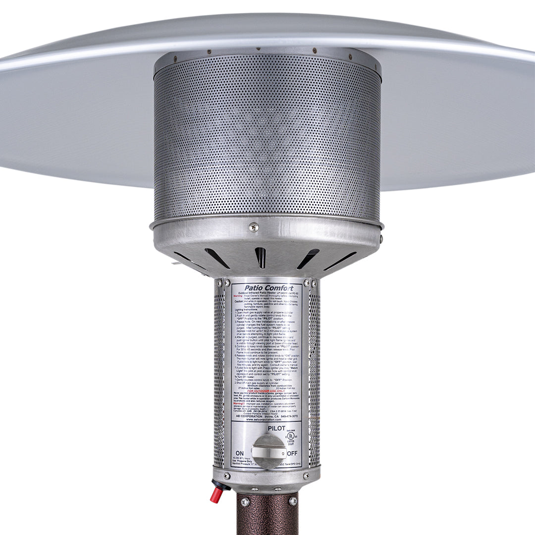 Patio Comfort NPC05 AB Bronze Portable Natural Gas Patio Heater