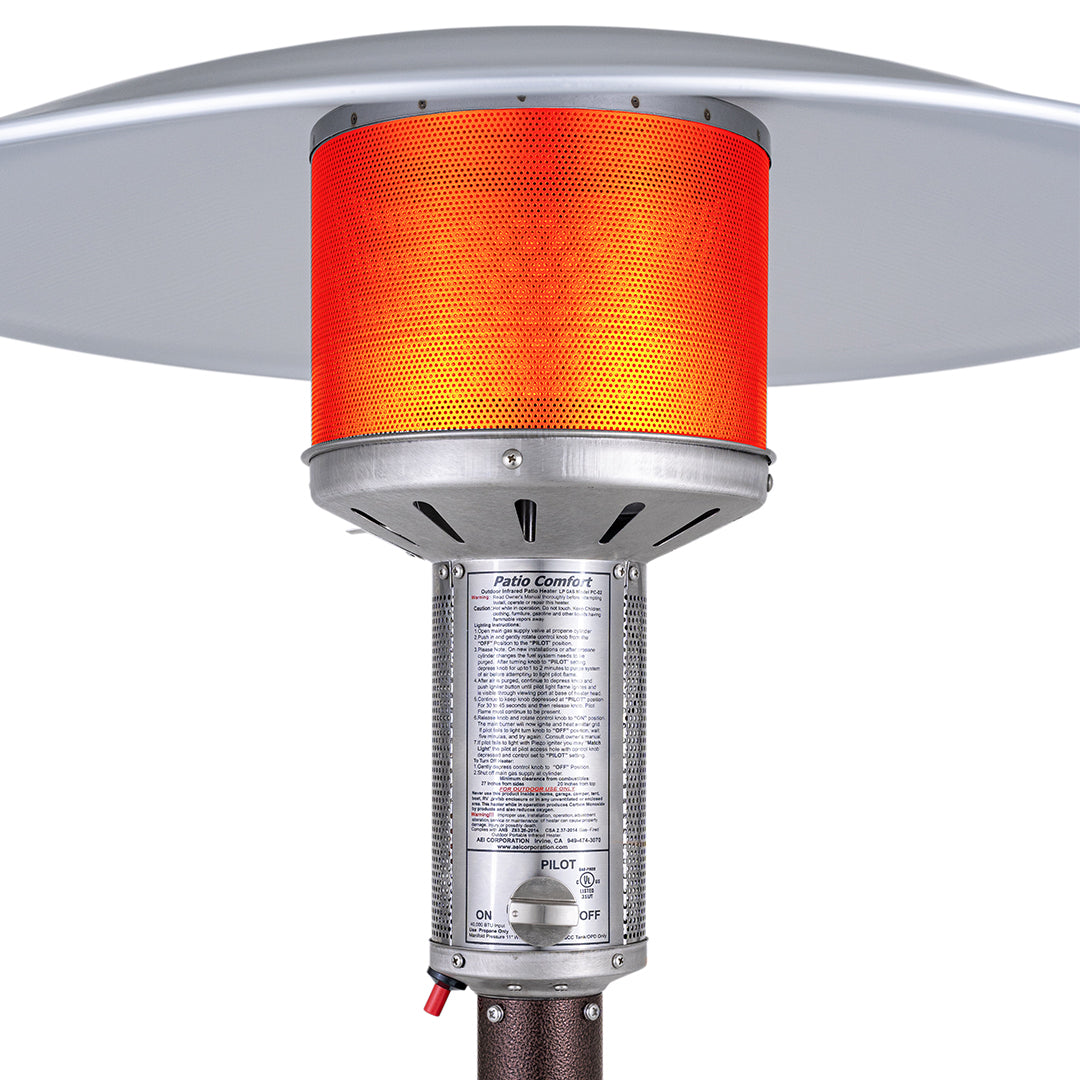 Patio Comfort NPC05 AB Bronze Portable Natural Gas Patio Heater