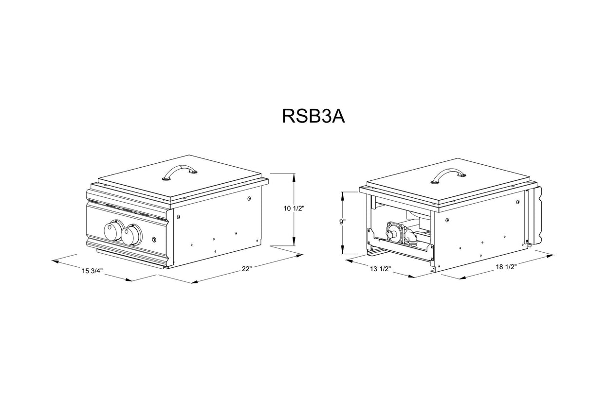 Cutlass Pro Power Burner w/LED light - RSB3A