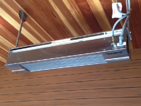 SUNPAK S34 S TSR Two Stage Remote 25,000 TO 34,000 BTU Stainless Steel Infrared Heater