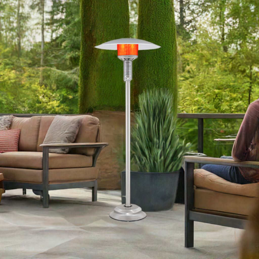 Patio Comfort NPC05 SS Stainless Portable Natural Gas Patio Heater