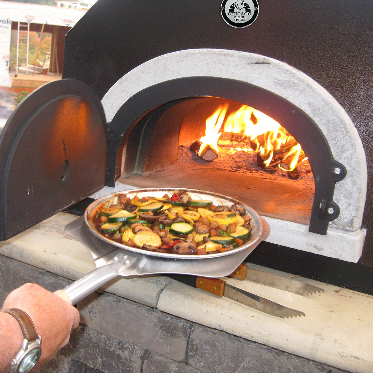 Solar Black CBO 750 Mobile Stand | Wood Fired Pizza Oven | Remarkable Cuisine