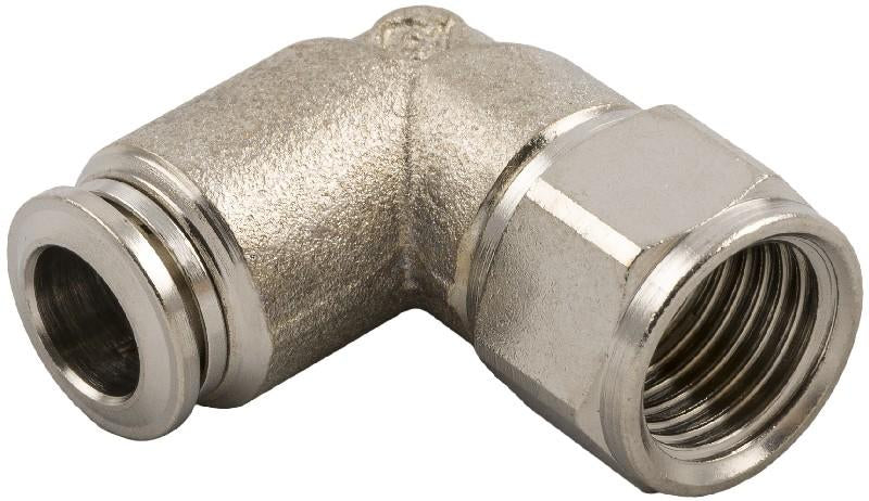 Swivel Female Elbow - 1/4" Tube x 1/4" NPTF