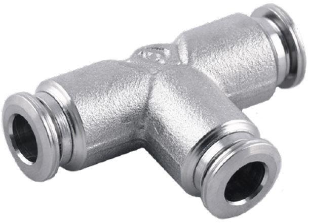 High Pressure Tee Union 1/4" Tube