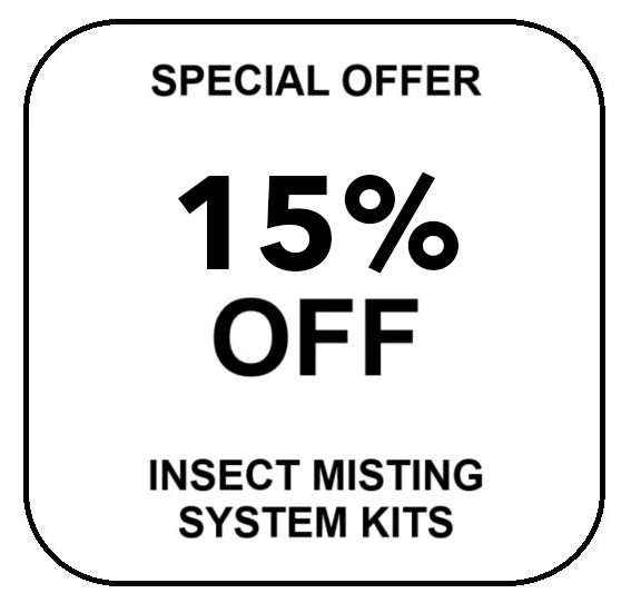 Professional Insect Misting Kits - We can help you design the perfect system for your property Give us a call Today!! 512-844-8498