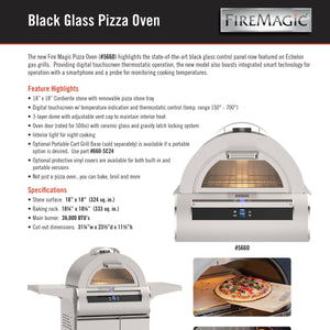 Pizza Oven with Black Glass Touch-Screen and Thermostatic Control - NG