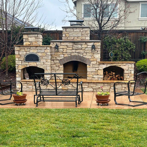 Chicago Brick Oven CBO-500 Outdoor Pizza Oven DIY Kit Wood Fired 27" X 22" Cooking Surface