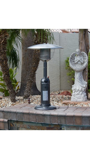 Portable Silver Hammered Heater