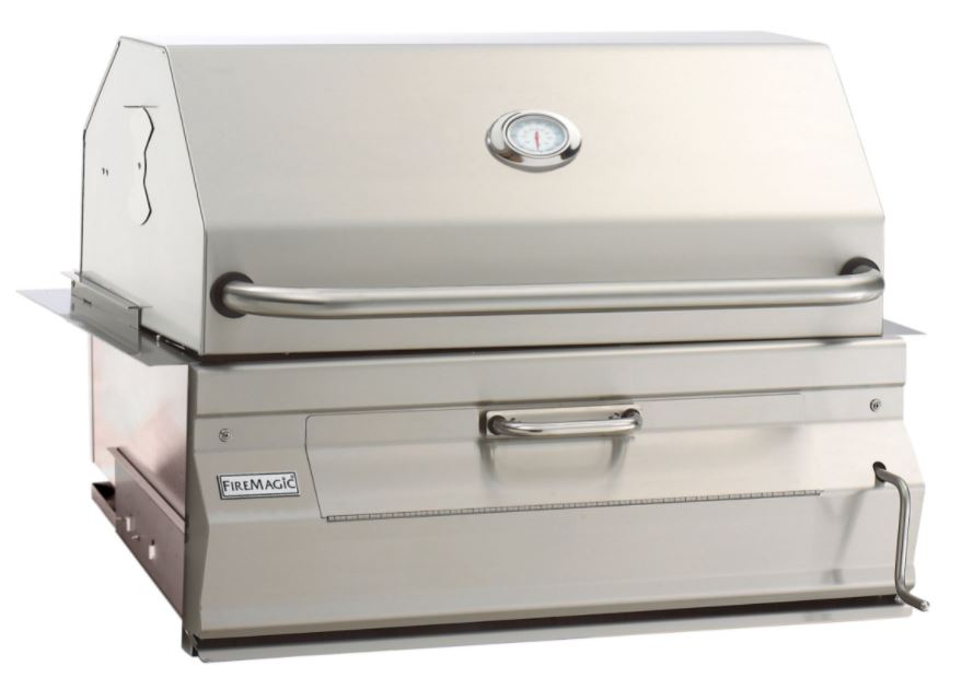 Legacy Charcoal 24" Stainless Steel Built-In Grill - 12SC01CA