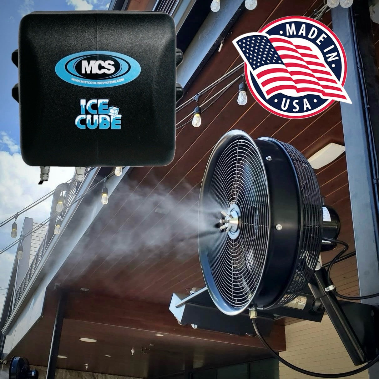 MCS Products "Ice Cube" Pump With 2 Misting Fan Kits