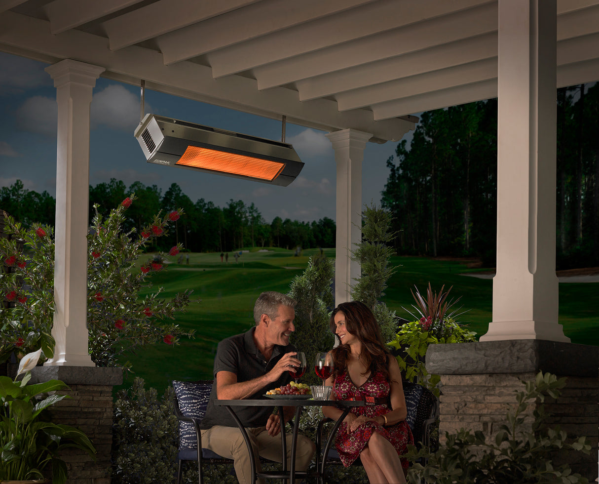 SUNPAK Model S25 S 25,000 BTU Classic Infrared Outdoor Patio Heater (Liquid Propane, Stainless Steel Casing)