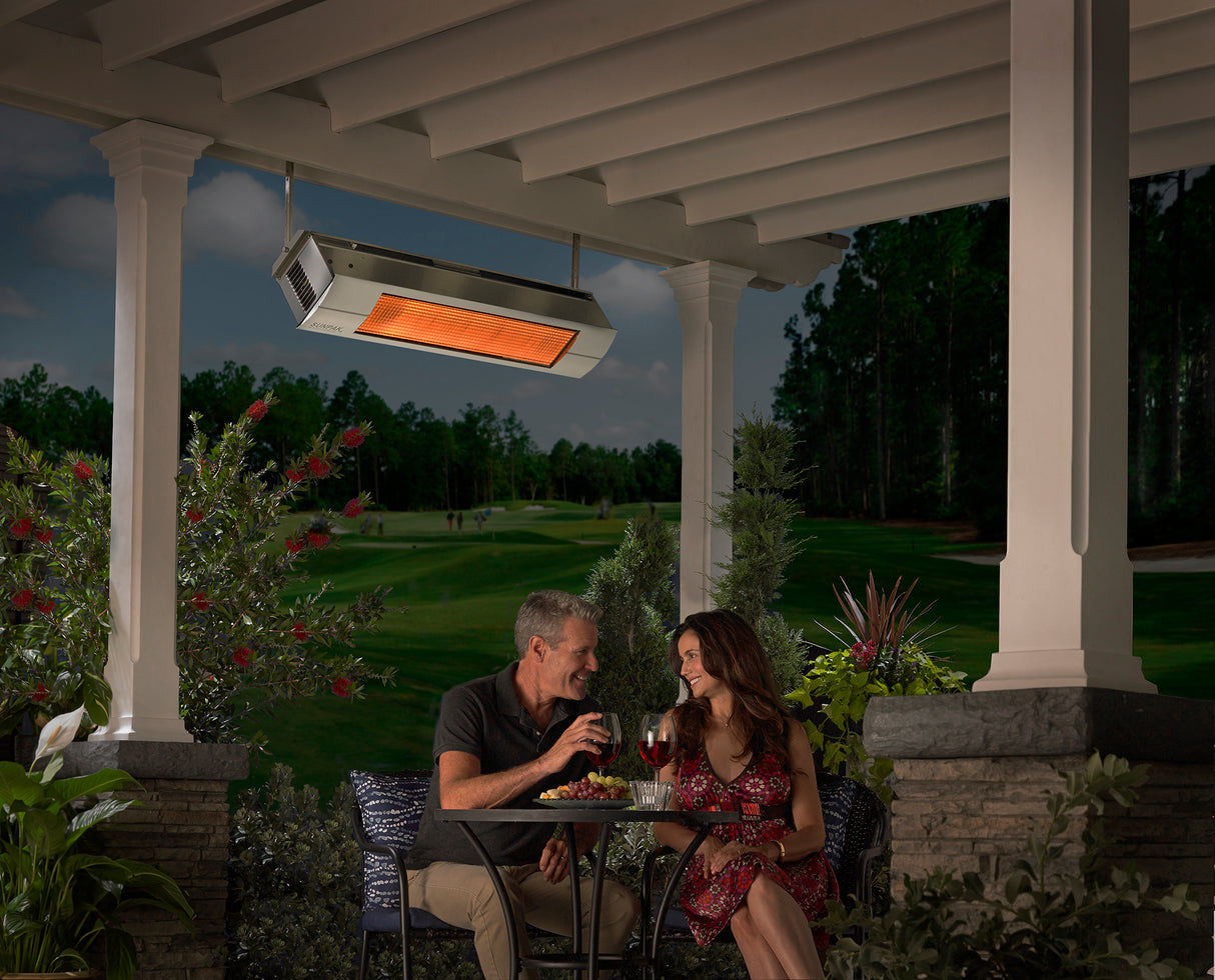 SUNPAK Model S25 S 25,000 BTU Classic Infrared Outdoor Patio Heater (Liquid Propane, Stainless Steel Casing)