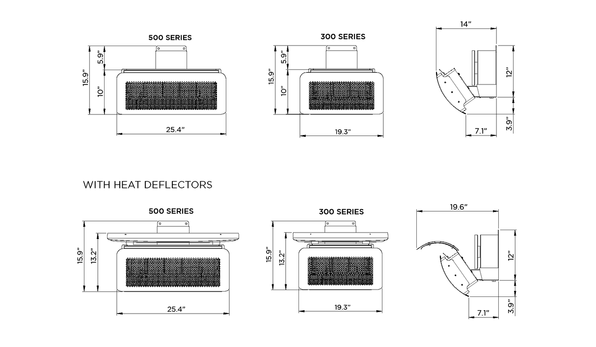 Bromic Tungsten 500 Series Gas or Propane Heater