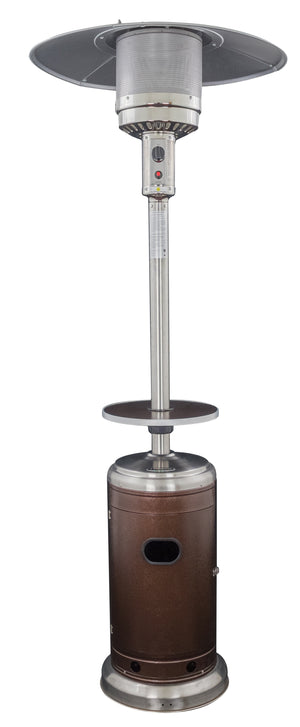 Stainless Steel/Bronze Patio Heater With Table