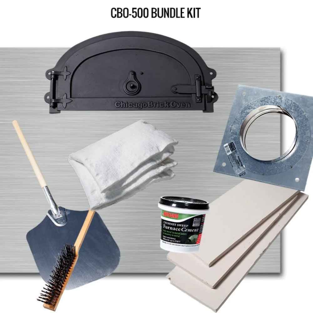 Chicago Brick Oven CBO-500 Outdoor Pizza Oven DIY Kit Wood Fired 27" X 22" Cooking Surface