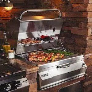 Legacy Charcoal 24" Stainless Steel Built-In Grill - 12SC01CA