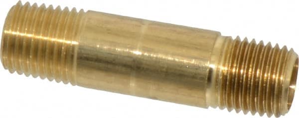 Brass Pipe Nipple - 1/4" NPT x 2"