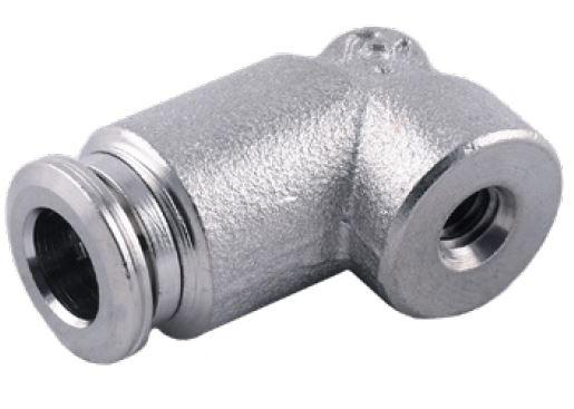 High Pressure Elbow Nozzle Adapter 1/4" Tube x 10/24 Thread