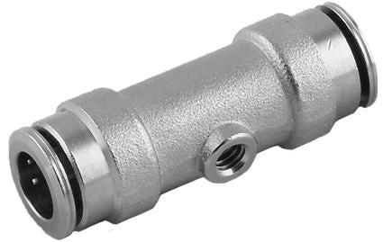 High Pressure Tee Nozzle Adapter 3/8" Tube x 10/24 Thread